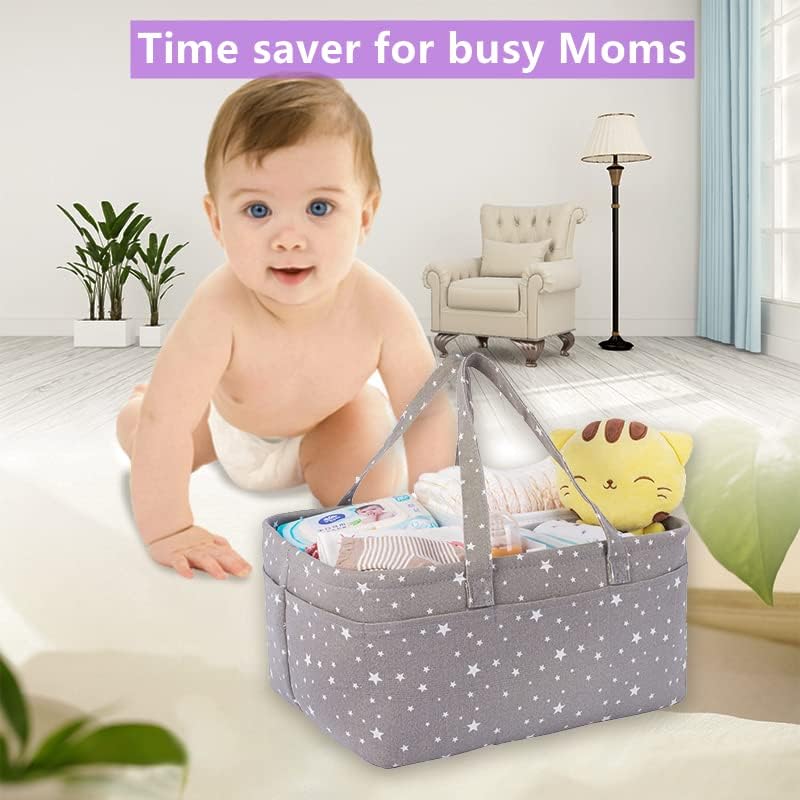 Baby Diaper Caddy Organizer Storage Basket - Image 6