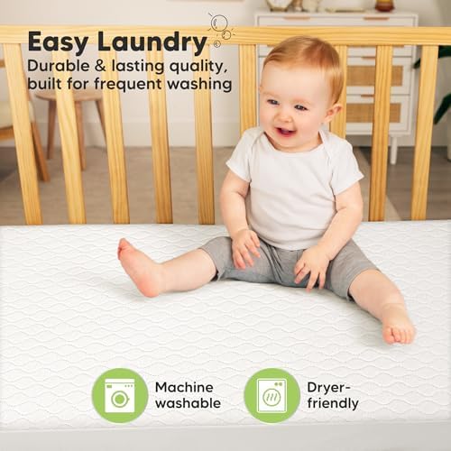 1pk Waterproof Crib Mattress Protector Cover Fitted 52x28 - Image 6
