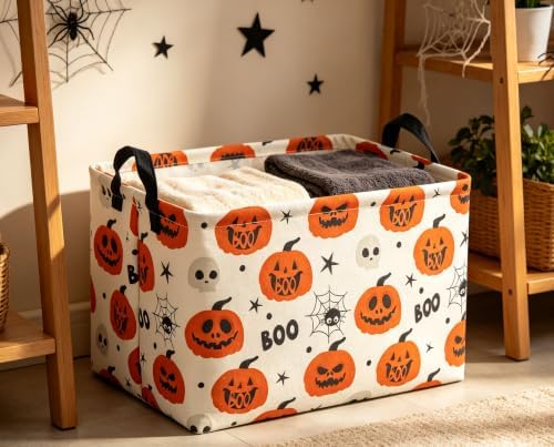Rectangle Baskets Halloween Basket Spider Storage Bin - Image 4