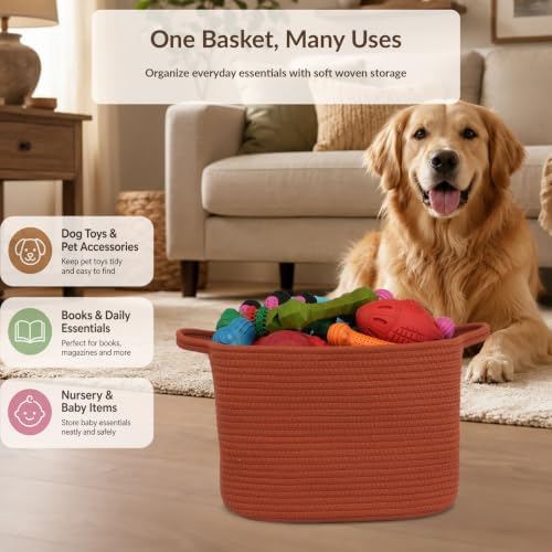 XUANGUO Woven Cotton Rope Storage Basket - Image 4