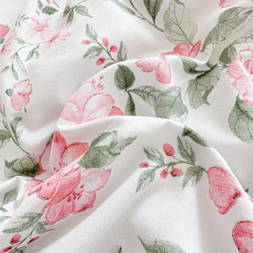 3 Pieces Pink Rose Flowers Crib Bedding Set Baby Ruffled Quilted Comforter - Image 6