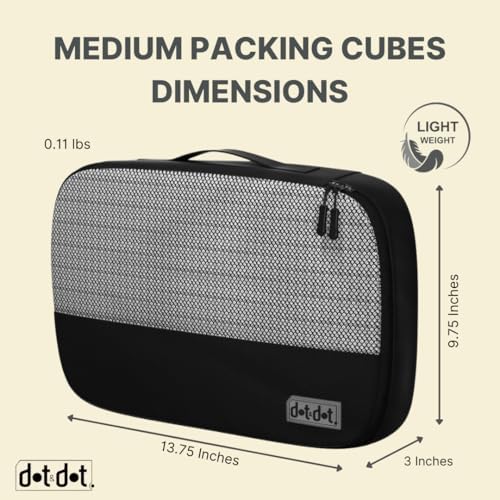 Medium 5pc Packing Cubes for Travel - Image 3