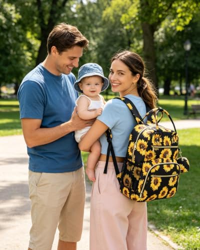 Pritent Diaper Bag Backpack, Baby Bag Backpack Baby Essentials - Image 2
