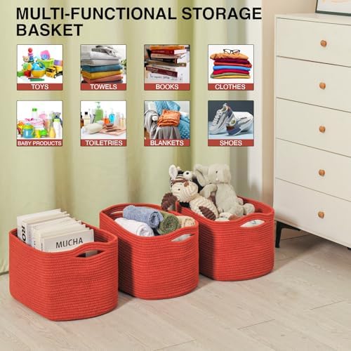 ICERZCZ Storage Baskets for Organizing, Storage Basket for Shelves, Toy Towel - Image 4