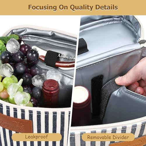 Tirrinia 2 Bottle Wine Cooler Tote Carrier - Image 3