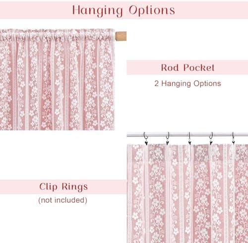 ASPMIZ Linen Valance Curtains Double Layers Window Curtains - Image 6