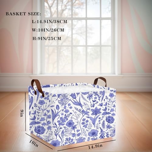 Chinoiserie Rectangle Storage Basket - Image 3