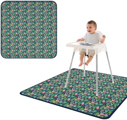 BapronBaby Desert Floral Waterproof Splash Mat Catch All Floor Cover by BapronBaby