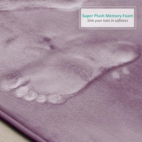 Clara Clark Bathroom Rugs, Velvet Memory Foam Bath Mat, Non-Slip Bath Rugs - Image 6