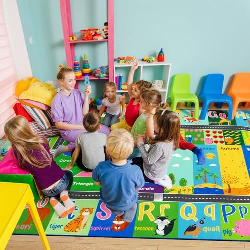 HOMORE Kids Rug, 9x12 Large Educational Rugs - Image 7