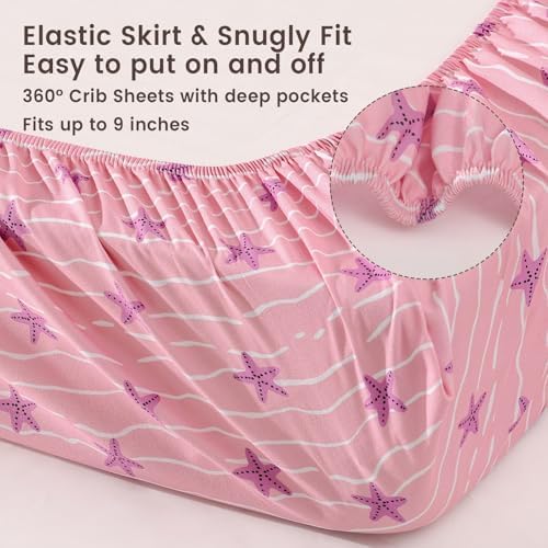 david's kids 3 Pack Fitted Crib Sheets, Ultra Soft Breathable Comfortable Baby - Image 5