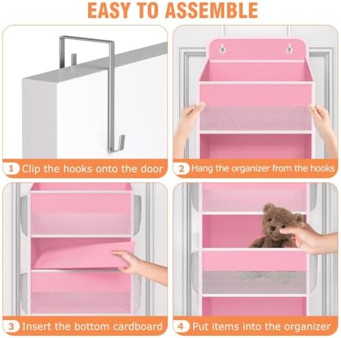 Over The Door Organizer Storage Large Capacity Hanging Bedroom Storage - Image 3