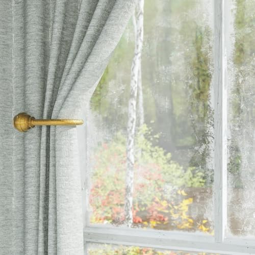 Hion Curtain Holdbacks Gold 6pcs, Curtain Tiebacks Wall Mounted Hooks - Image 6