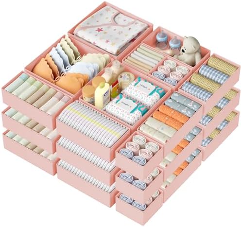 DIMJ Drawer Organizer Clothes 24Pack by DiMJ