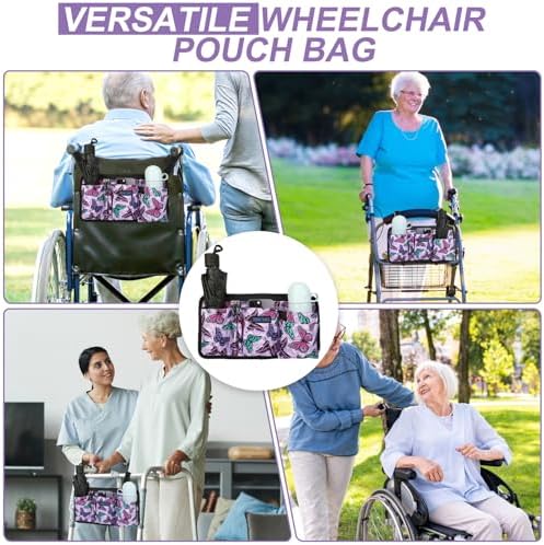Wheelchair Side Bag, Wheel Chair Armrest Pouch Accessories - Image 7