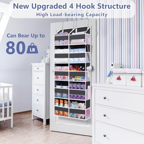 Heavy Duty Over The Door Organizer 5 Tiers, Extra Large Behind Door Storage of - Image 5