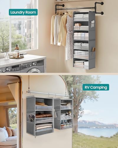 SONGMICS Widended Hanging Closet Organizer and Storage - Image 6