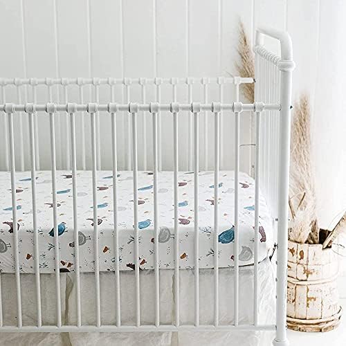 Sorrel + Fern Baby Crib Sheets Neutral, Fitted 2-Pack - Image 4