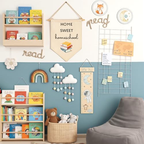 Home Sweet Homeschool Wall Art Inspirational Reading Room Flag Decor Positive - Image 6