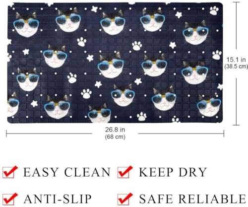 Non Slip Shower Mat Bathtub Mat 15.1x26.8 Inch, Quick Dry Bath Mat - Image 4