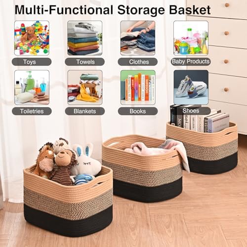 ICERZCZ Storage Baskets for Organizing Shelves, Decorative Baskets for Storage - Image 4