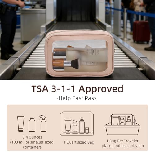 3PCS Diaper Bag Organizer Pouch Set，Clear Organizer Bags, TSA Approved Toiletry - Image 4