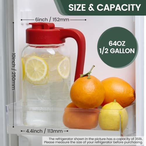 Mason Jar Pitcher, Glass Pitcher - Image 2