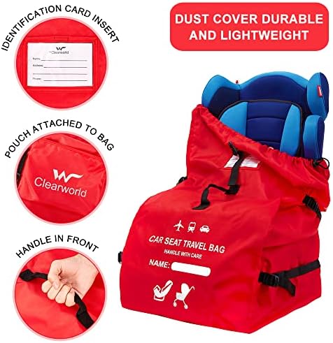 Clearworld Foldable Car Seat Travel Bag, Universal Gate Check Backpack - Image 4
