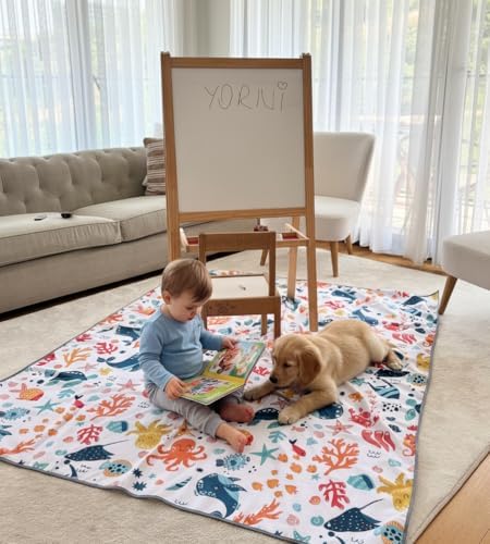 Waterproof High Chair Splat Mat – Machine Washable Floor & Table Protector - Image 7