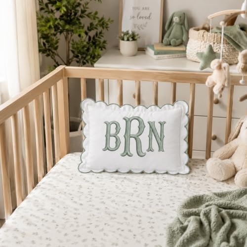 Monogram Pillow Covers, Personalized Initials Name Pillowcase, Embroidered - Image 5