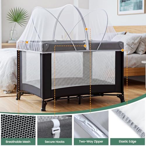 Orzbow Pack and Play Cover Tent | Mosquito Net - Image 5