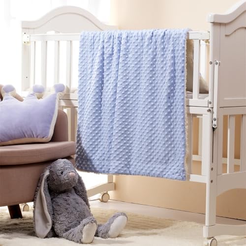 CREVENT 2Pcs 30''X40'' Cute Cozy Fluffy Warm Baby Blankets - Image 3