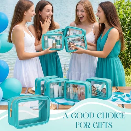 Hsei 6 Pcs Clear Makeup Bags Diaper Bag Organizer Travel Toiletry Bags - Image 7