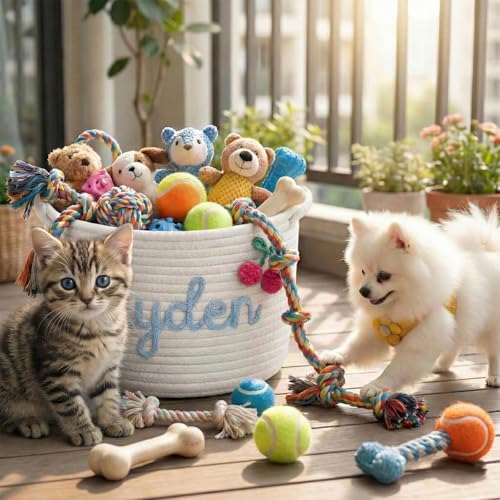 Personalized Dog Toy Storage Basket - Image 5