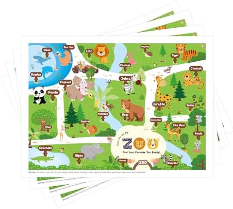 Disposable Placemats for Baby Toddlers, Plastic Sticky Kids Placemats for by CartaChic