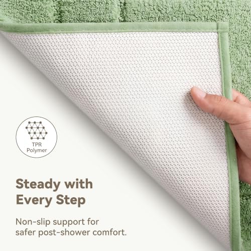 GRANNY SAYS Sage Green Bathroom Rug 16" x 24", Non-Slip Bath Mat - Image 5