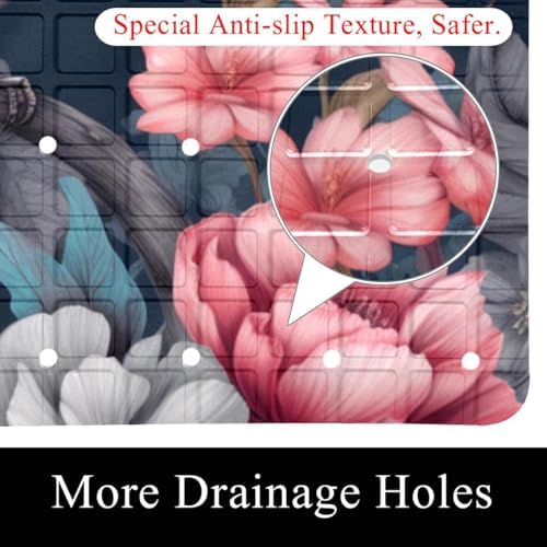 Non Slip Shower Mat Bathtub Mat 15.1x26.8 Inch, Quick Dry Bath Mat - Image 2