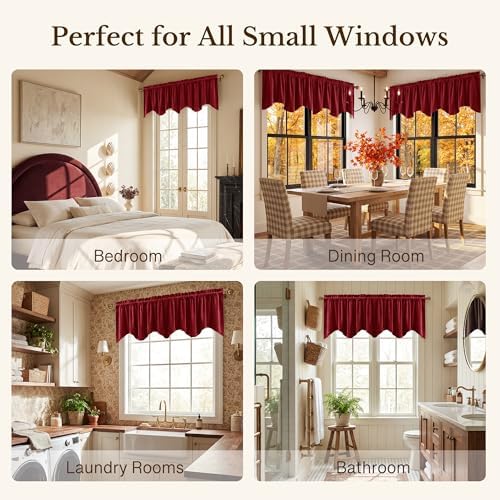 StangH Red Christmas Window Valance 52x18 Inch, 1 Panel - Image 6