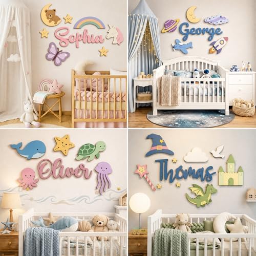 Personalized Wooden Name Sign for Nursery - Image 7