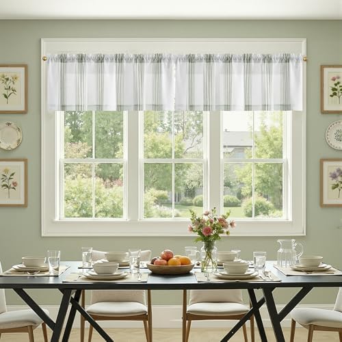 jinchan Linen Balanced Stripe Valances - Image 3