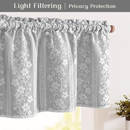 ASPMIZ Linen Kitchen Curtains 24 Inch Length, Double Layered Window Curtain 2 - Image 4