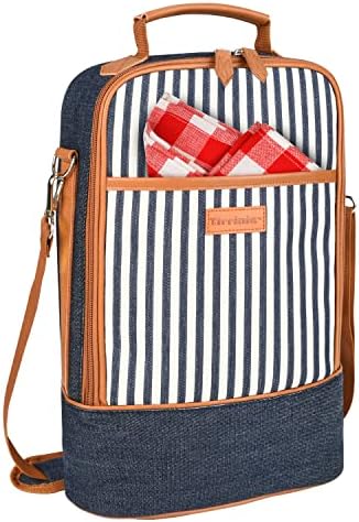 Tirrinia 2 Bottle Wine Cooler Bag Tote by Tirrinia