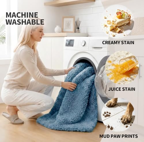 ILANGO Toilet Rugs U Shaped 22" × 24", Soft Absorbent Microfiber Bath Rugs - Image 3