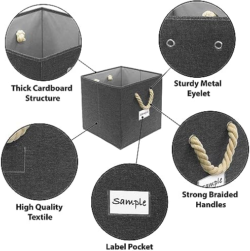 Simple Houseware 11-Inch Cube Storage Bin - Image 3
