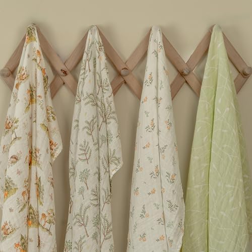 Muslin Swaddle Blankets for Newborn, Cotton Receiving Blanket - Image 6