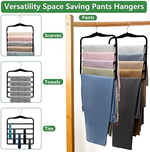 Closet Organizers and Storage, 3 Pack Pants Hangers Space Saving - Image 5