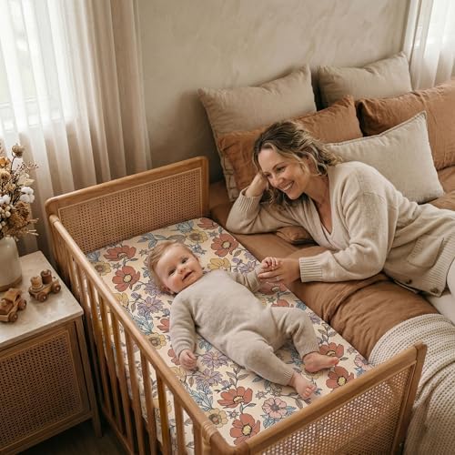 3 Pack Bedside Bassinet Sheets Girl & Boy 33" x 20" Rectangle - Image 2