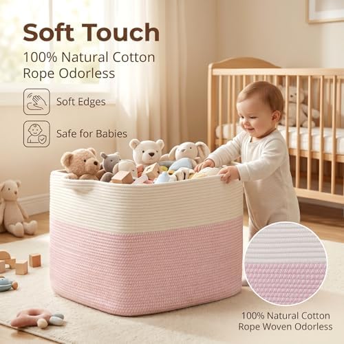 OIASKET 108L Cotton Rope Storage Basket - Image 4