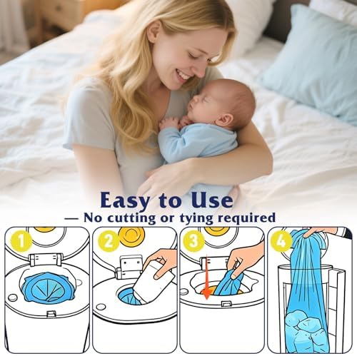 Diaper Pail Refill Bags 40 Pack, Compatible - Image 6