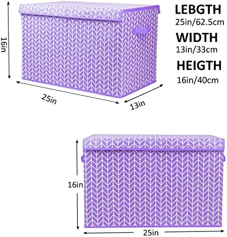 Large Toy Storage Box Chest for Kids, Sturdy Toy Box Bin Baskets - Image 4